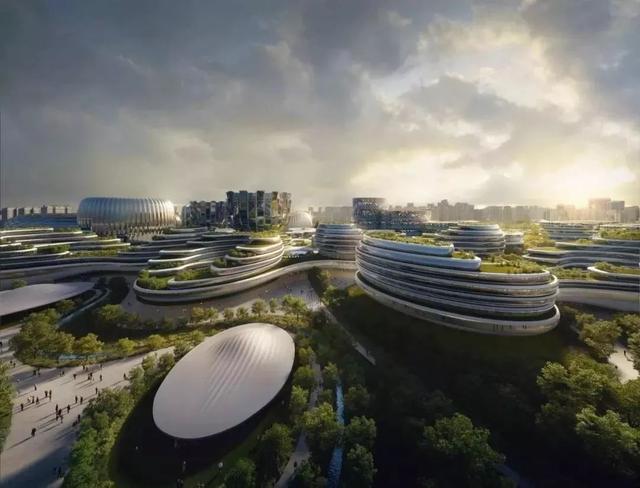 成都獨(dú)角獸島展覽會議中心接近完工，扎哈事務(wù)所打造科技新地標(biāo)